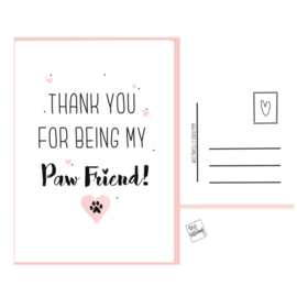 Paw Friend postkaartje