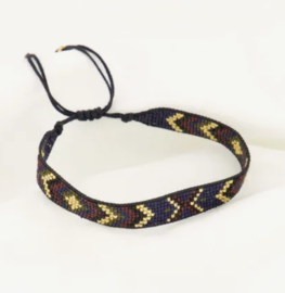 ZUSSS MIYUKI ARMBANDJE ZIGZAG MULTICOLOR