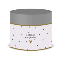 ZUSSS SCRUB 250GRAM ONTSPAN EN GENIET ANTRACIETGRIJS/OFF WHITE