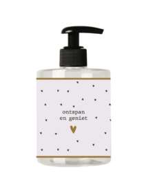 ZUSSS HANDZEEP 500ML ONTSPAN EN GENIET ANTRACIETGRIJS/OFF WHITE