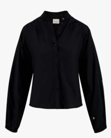 ZUSSS BLOUSE MET BORDUUR ZWART