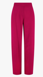 ZUSSS SATIJNEN TWILL BROEK ROZE ROOD