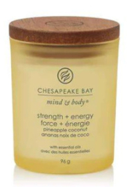 Chesapeake Bay Candle Strength & Energy (Pineapple Coconut) Small Candle
