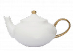 Urban Nature Culture Good Morning  tea pot white and gold