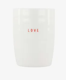 ZUSSS KOFFIEMOK LOVE WIT/ROOD