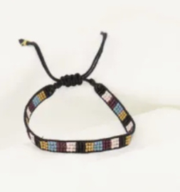 ZUSSS MIYUKI ARMBANDJE STREEPJE MULTICOLOR