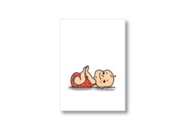 Baby illustratie || Ansichtkaart
