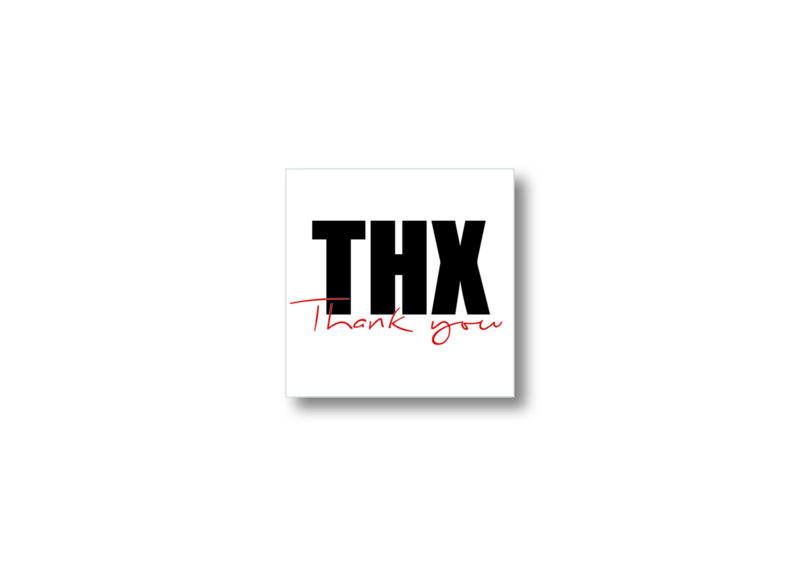 THX, Thank you || Cadeaukaartje