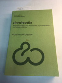 D.H.Maslow | Dominantie | Lemniscaat Rotterdam | 246 pp. |  Goed | softcover | 1963 |  isbn 9060692594