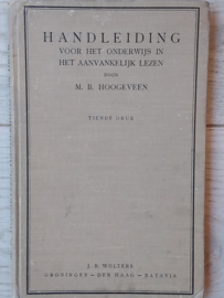 Handleiding voor onderwijs in aanvankelijk lezen | Hoogeveen | tiende druk | 1932