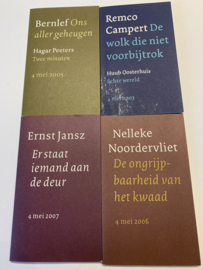 4 en 5 Mei lezingen (10 Exemplaren) | Diverse jaartallen | Diverse  bekende Nederlanders |