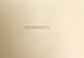 Enchiridion Zedekundig Handboekje van Epictetus  | vertaald Dr. D.F. Scheurleer | 1951 | 6e druk