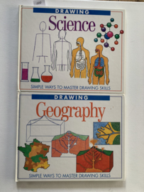 Drawing Science & Geography | Simple ways to master drawing skills | 1992 | Bruce Robertson | Engelstalig | Uitgever; Franklin Watts London - New York - Sydney - Toronto |