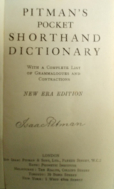 Shorthand Dictionary | Pitman's Pocket | New Era Edition | 2/6