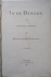 Björnstjerne Björnson│In de bergen│J. C. Loman Jr.│Amsterdam, 1877