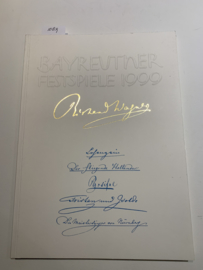 Bayreuther Festspiele 1999: Lohengrin, Der fliegende Holländer, Parsifal, Tristan und Isolde, Die Meistersinger von Nürnberg | Wolfgang Wagner | Uitgever: Bayreuther Festspiele |
