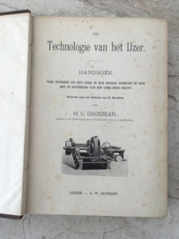  Technologie van het ijzer | H.C. Grosjean | 1901 | Sijthoff |