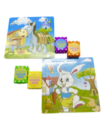 Houten puzzel dier