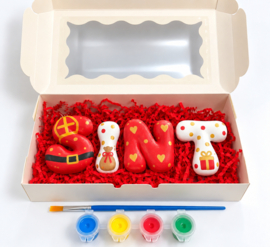 Gipsen bubbelletters SINT of PIET – Sinterklaas knutselset met verf