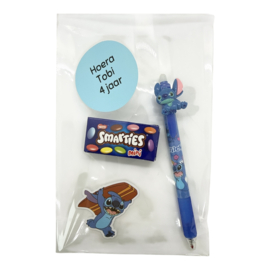 Stitch traktatie kant-en-klaar - Pen & Smarties