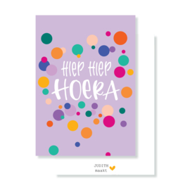 Hiep Hiep Hoera stippen