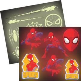 Spiderman glow stickers