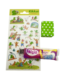 Kikker stickervel