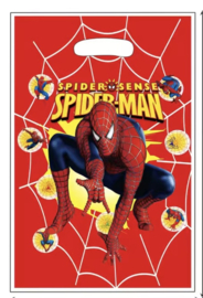 Spiderman traktatie zakje rood