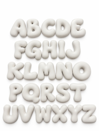 Gipsen bubbelletter A-Z – Zonder verf en penseel