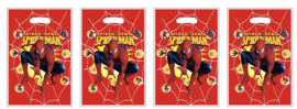 Spiderman traktatie zakje rood