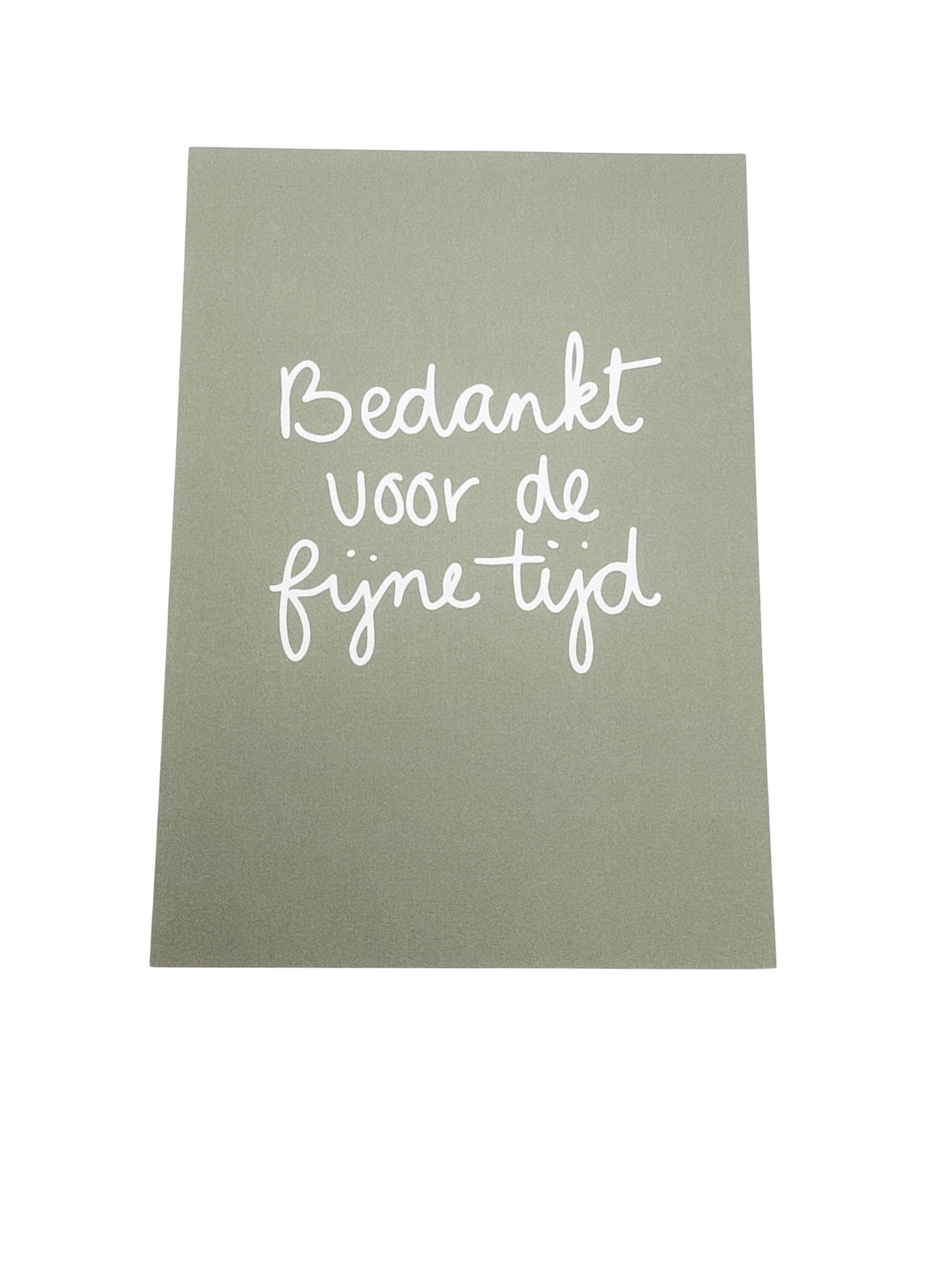 Kaart- Bedankt voor de fijne tijd