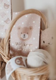 Cadeauzakje welkom- beer