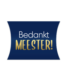 Bedankje meester gondeldoosje – Donkerblauw