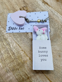 Bunny knuffel + Zeep kaartje