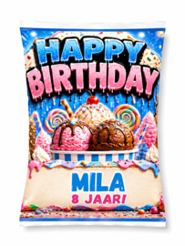 Sweet ijs chips traktatie met naam