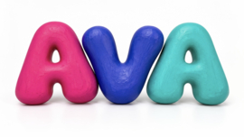 Gipsen bubbelletter A-Z – Zonder verf en penseel
