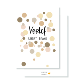 Verlof geniet ervan - Stippen
