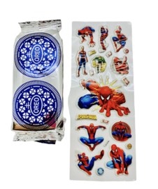 Spiderman Oreo + stickers