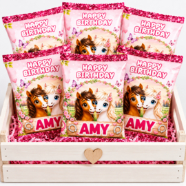 Paarden chips traktatie  met naam