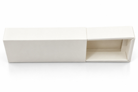 Schuifdoosje wit – 11 x 8 x 2 cm