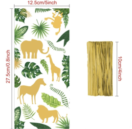 Jungle dieren uitdeelzakje