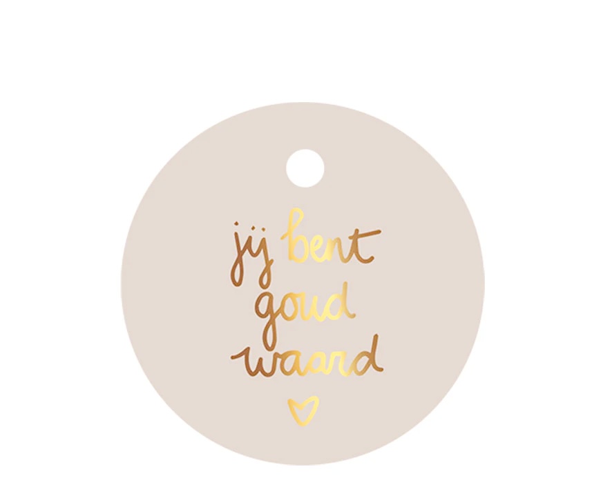 Cadeaulabel GOUD waard