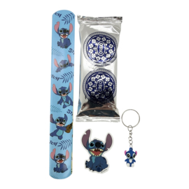 Stitch traktatie Klaparmband, Sleutelhanger & Oreo