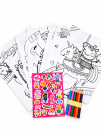 Peppa Pig kleurtraktatie met stickers en lekkers