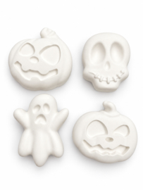 Halloween gipsfiguurtjes schilderen
