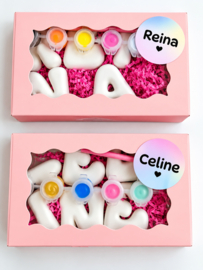 Gipsen bubbelletter A-Z – Zonder verf en penseel