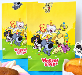 Woezel en Pip uitdeelzakje + Sticker