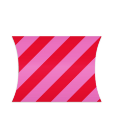 Kado doosje Stripes red/pink