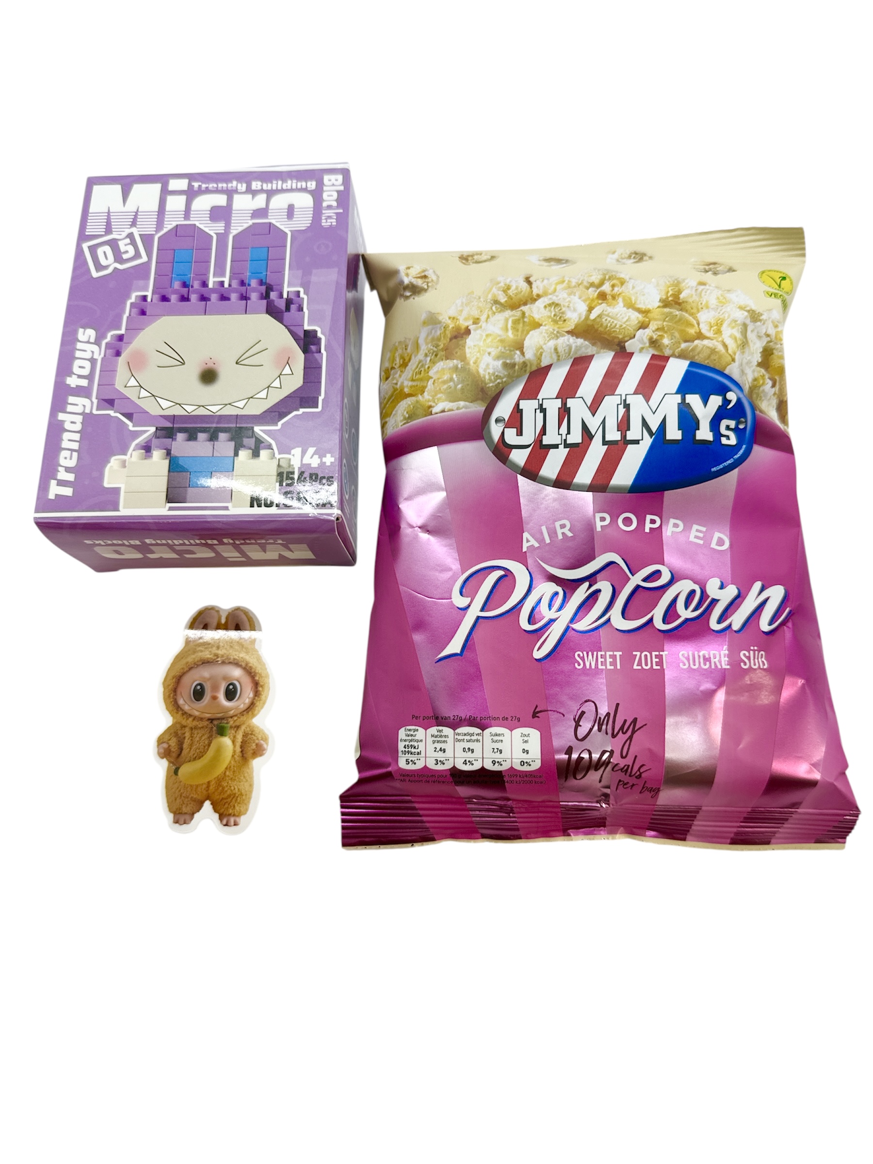 Labubu poppetje bouwsteentjes