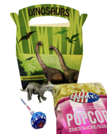 Dino diertje + popcorn